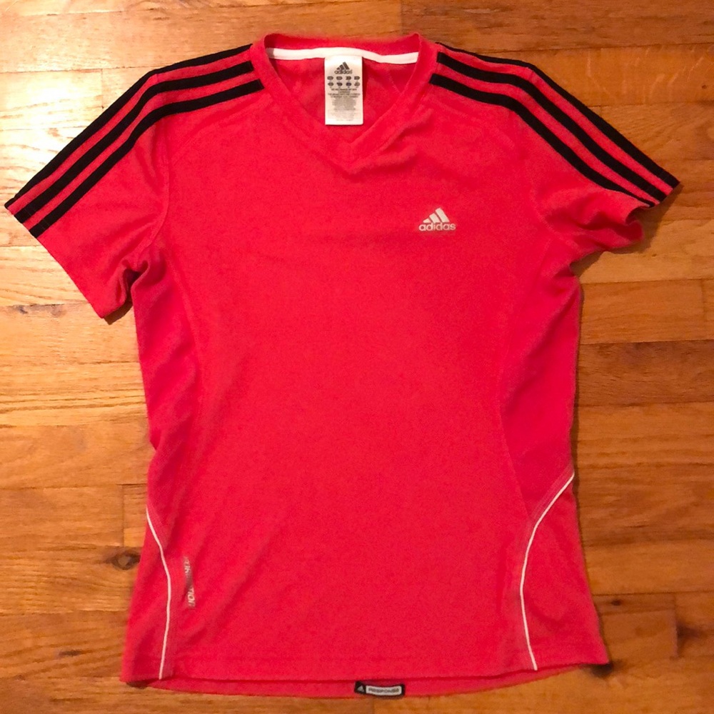 Pink adidas workout shirt, size small